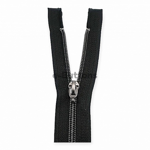 Nylon Coil Zipper 14 cm #5 5,51" Metallic Teeth Jacket Zipper Close End ZPSM0014T10