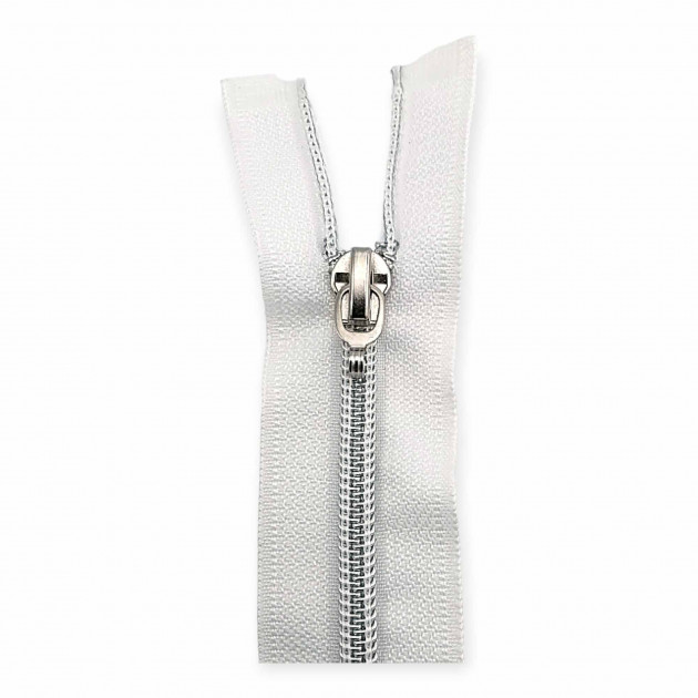 Nylon Coil Zipper 16 cm #5 6,30" Metallic Teeth Jacket Zipper Close End ZPSM0016T10 Nylon Coil Zipper 16 cm #5 6,30" Metallic Teeth Jacket Zipper Close End ZPSM0016T10