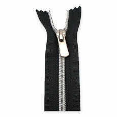 Nylon Coil Zipper 20 cm #5 7,90" Metallic Teeth Jacket Zipper Close End ZPSM0020T10 Nylon Coil Zipper 20 cm #5 7,90" Metallic Teeth Jacket Zipper Close End ZPSM0020T10
