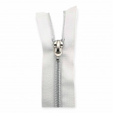 Nylon Coil Zipper 35 cm #5 13,78" Metallic Teeth Jacket Zipper Open End - Separeted ZPSM0035T10