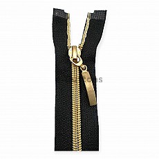 Nylon Coil Zipper 40 cm #5 15,75" Metallic Teeth Jacket Zipper Open End - Separeted ZPSM0040T10