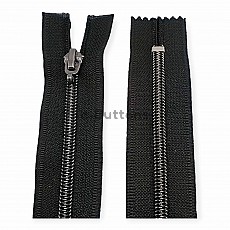 Nylon Coil Zipper 45 cm #5 17,71" Metallic Teeth Jacket Zipper Open End - Separeted ZPSM0045T10