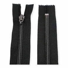 Nylon Coil Zipper 45 cm #5 17,71" Metallic Teeth Jacket Zipper Open End - Separeted ZPSM0045T10 Nylon Coil Zipper 45 cm #5 17,71" Metallic Teeth Jacket Zipper Open End - Separeted ZPSM0045T10