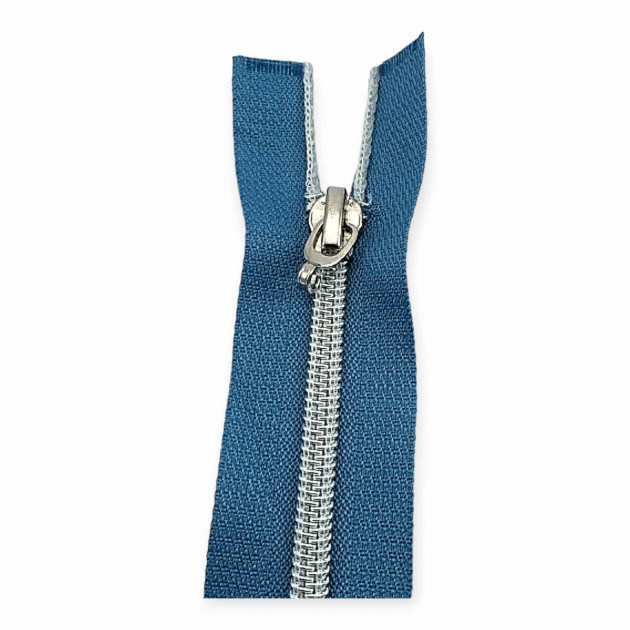 Nylon Coil Zipper 80 cm #5 31,50" Metallic Teeth Jacket Zipper Open End - Separeted ZPSM0080T10