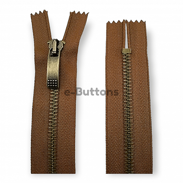 18 cm 7,08" Metal Zipper #5 Coat Pocket Mustard SBS 092 Color Closed End ZP0010PROMO