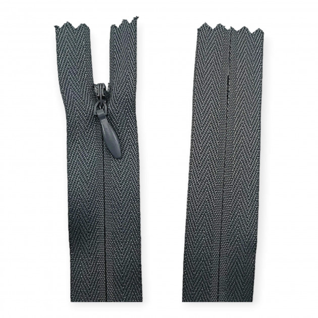 60 cm 23.60" Hidden Zipper Cloth Grey 538 Closed End ZP6015PROMO 60 cm 23.60" Hidden Zipper Cloth Grey 538 Closed End ZP6015PROMO