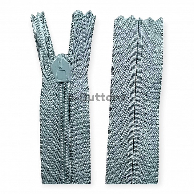 Invisible Zipper 60 cm 23.60" Cloth L. Grey 444 Closed End ZP6016PROMO