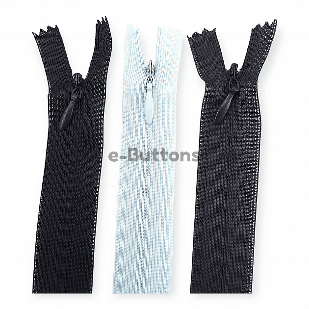 #3 Hidden Zipper 35 Cm 13,78" Tulle White Dress and Skirt Zipper ZPG0035TULPROMO