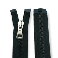 Molded Zipper 100 cm, 39,37" #9 Metal Teeth Imatation Open End - Separe ZPK0100T9MG