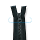Chunky Plastic Jacket Zipper 40 cm #5 15,75" Open End Separated ZPK0040T5