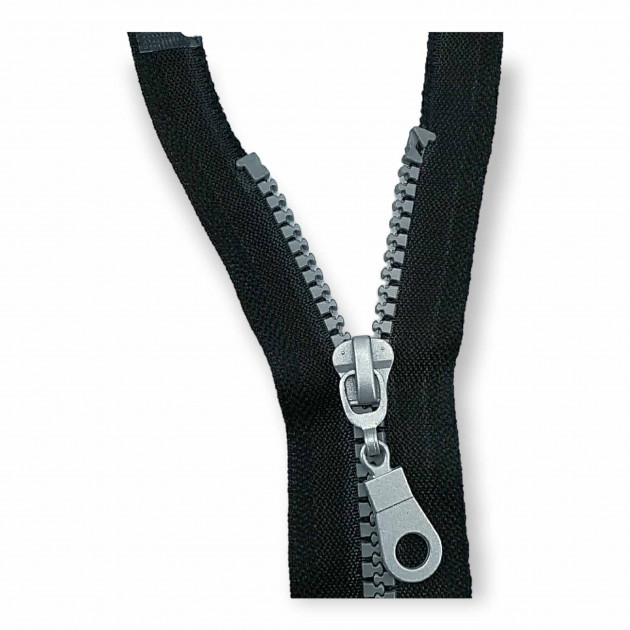 Chunky Plastic Jacket Zipper 80 cm #5 31,50" Metalized Teeth Open End Separated ZPK0080T5K Chunky Plastic Jacket Zipper 80 cm #5 31,50" Metalized Teeth Open End Separated ZPK0080T5K