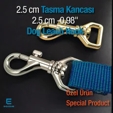 2.5 cm Gemici Kanca - Tasma Kancası - Yaylı Döner Kanca Özel Metal Kaplama GZ0025TS