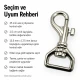 2,5 cm özel kaplamalı gemici kanca, dayanıklı metal tasarım, kayış ve kemer sistemleri için ideal