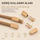 Kolay Uygulanabilir Şık Kıskaçlı Metal Bağ Ucu 18 mm / 4,5 mm Kordon Girişli GM0005, çanta ve giyim ürünlerinde kordon