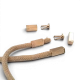 Easy Apply Cord End Tip for Bags and Garments 5 mm Opening