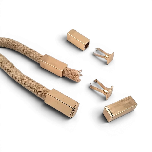 Easy Apply Cord End Tip for Bags and Garments 5 mm Opening