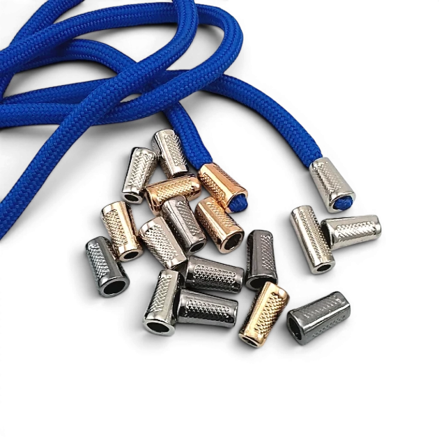 Mosaic Pattern Metal Cord End 18 mm – 4 mm Cord Entry PBB005