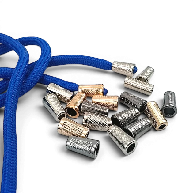 Mosaic Pattern Metal Cord End 18 mm – 4 mm Cord Entry PBB005