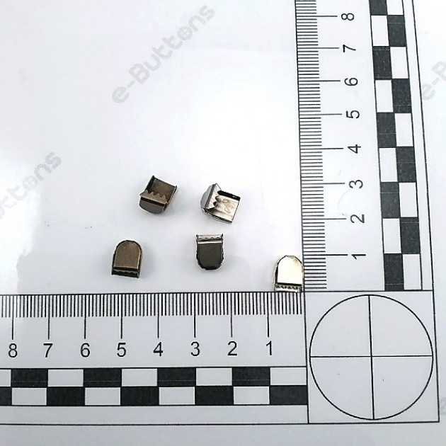 Clamp Metal Cord End 9,5mm x 7mm H00002