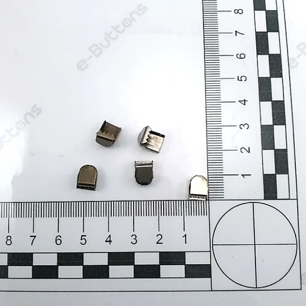 Clamp Metal Cord End 9,5mm x 7mm H00002