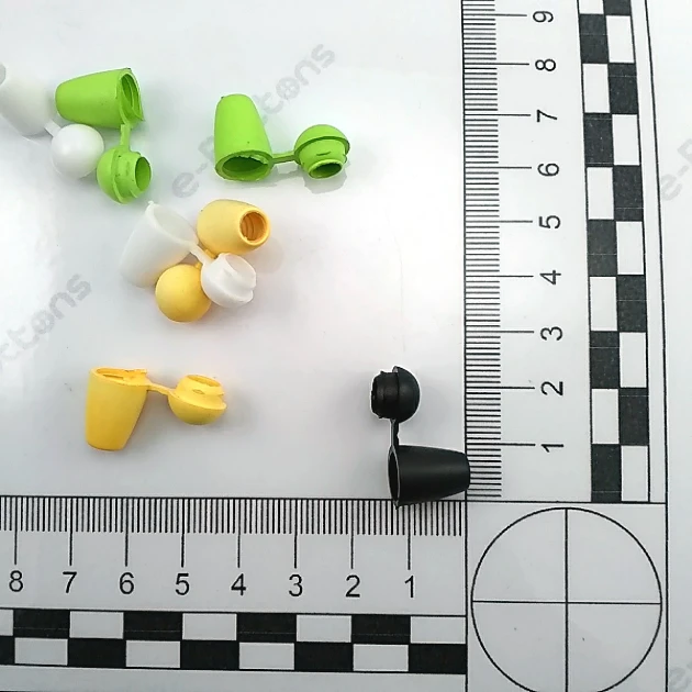 Bağ Ucu Plastik Kapaklı 5 mm Kordon Girişli Çan Model - Armut Model H002810