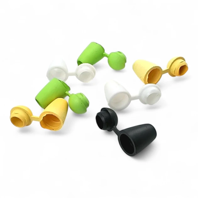 Bağ Ucu Plastik Kapaklı 5 mm Kordon Girişli Çan Model - Armut Model H002810