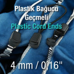 Plastic Cord End Interlocking - Compression Small Size H003101