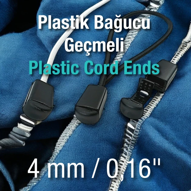 Plastic Cord End Interlocking - Compression Small Size H003101