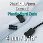 Plastic Cord End Compression - Interlocking Aesthetic Model H009006