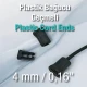 Plastic Cord End Compression - Interlocking Aesthetic Model H009006
