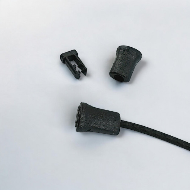Plastic Cord End Compression - Interlocking Aesthetic Model H009006