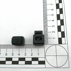 Dikdörtgen Plastik Mayın Stoper 9,5x6 mm Delik Çaplı Tek Delikli Üstten Basmalı H000104