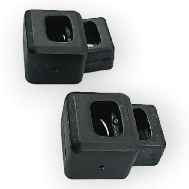 Dikdörtgen Plastik Mayın Stoper 9,5x6 mm Delik Çaplı Tek Delikli Üstten Basmalı H000104