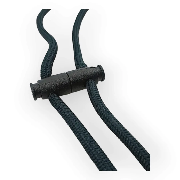 Two Holes Plastic Stopper Interlocking 4 mm Hole Diameter Double Pressing From Top - Bottom H001111