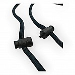 Two Holes Plastic Stopper Interlocking 4 mm Hole Diameter Double Pressing From Top - Bottom H001111