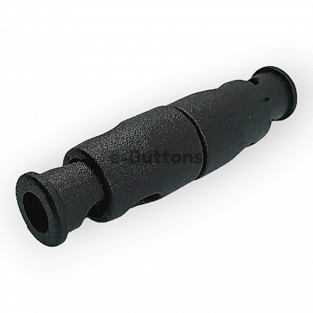 Two Holes Plastic Stopper Interlocking 4 mm Hole Diameter Double Pressing From Top - Bottom H001111