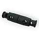 Two Holes Plastic Stopper Interlocking 4 mm Hole Diameter Double Pressing From Top - Bottom H001111
