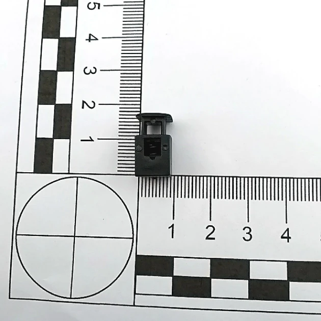 Plastic Mine Stopper 4 mm Hole Diameter Top Push Single Hole Rectangular H002115