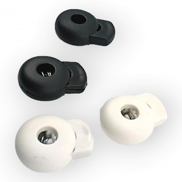 Plastic Stopper 4 mm Hole Diameter Single Hole Top Press - Round Model H002121