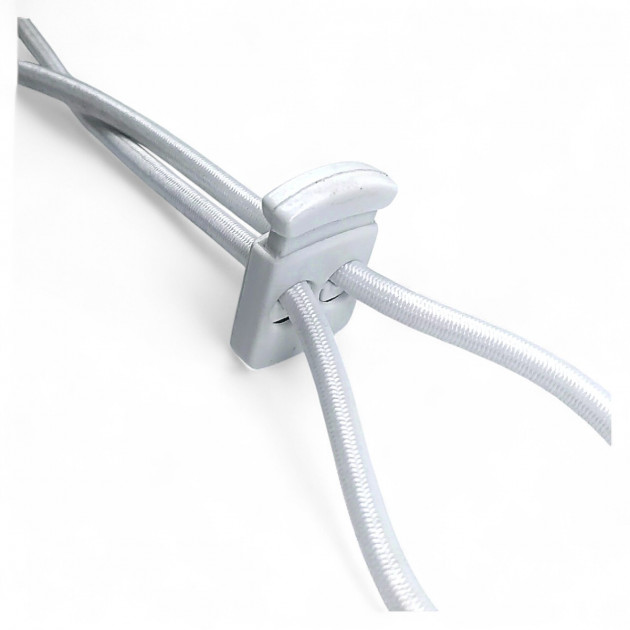 Plastic Stopper Two Hole 6 mm Hole Diameter Top Press - Rectangular Model H002301