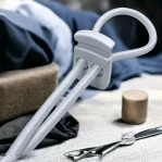 Plastic Stopper Two Hole 6 mm Hole Diameter Top Press - Rectangular Model H002301