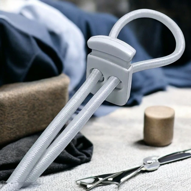 Plastic Stopper Two Hole 6 mm Hole Diameter Top Press - Rectangular Model H002301