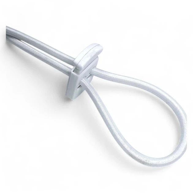 Plastic Stopper Two Hole 6 mm Hole Diameter Top Press - Rectangular Model H002301