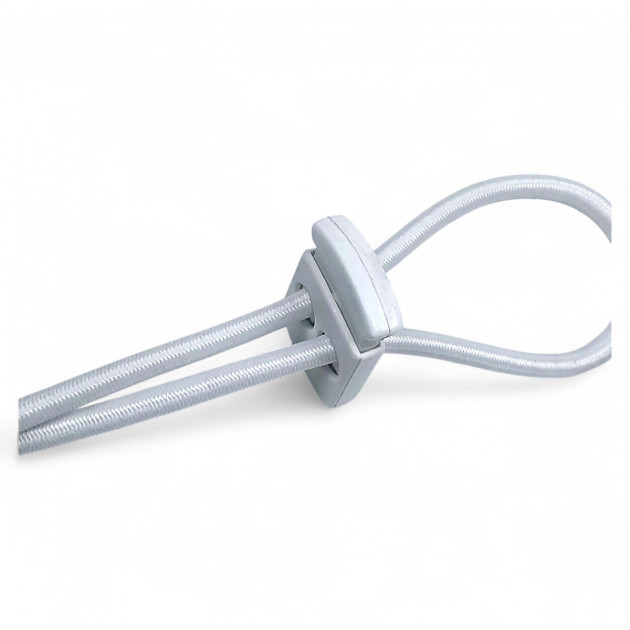 Plastic Stopper Two Hole 6 mm Hole Diameter Top Press - Rectangular Model H002301