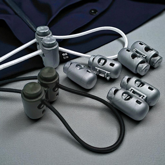 Two Hole Plastic Stopper 4.5 mm Hole Diameter Top Press Stopper H004413