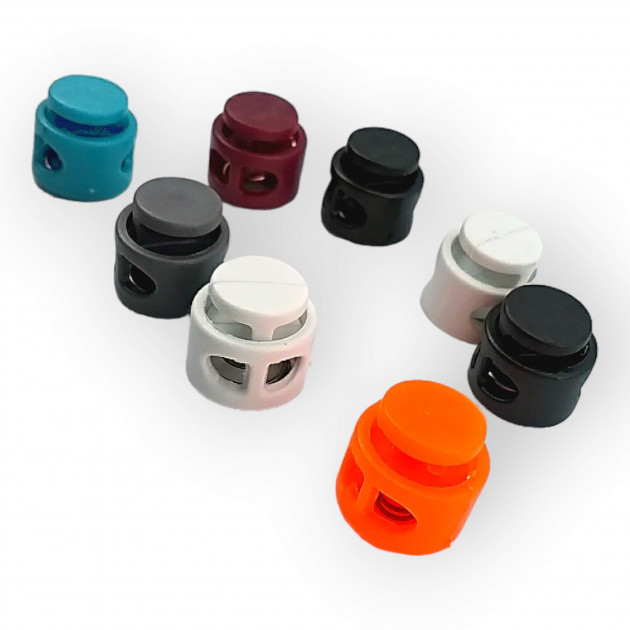 Plastic Stopper Two Hole 4 mm Hole Diameter Mine Stopper - Top Press H002808