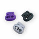 Plastic Stopper Two Hole 5 mm Hole Diameter Top Press H002922