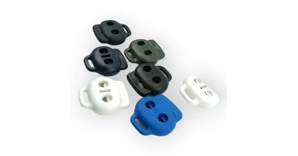 Two Hole Plastic Stopper 4 mm Hole Diameter Top Press - Bottom Bridge ...