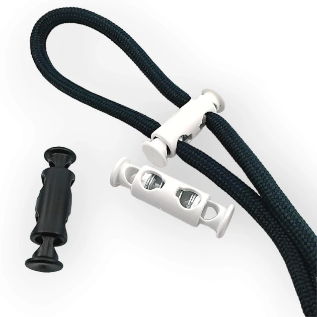 Plastic Stopper 3 mm Hole Diameter Two Hole Long Top - Bottom Push - Special Model H003007