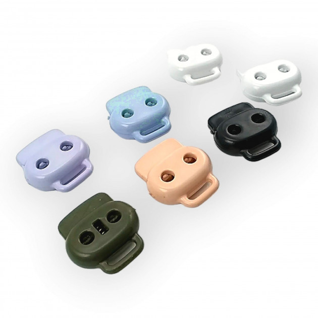 Plastic Stopper 3 mm Hole Diameter Two Hole Top Press - Bottom Bridge H003521